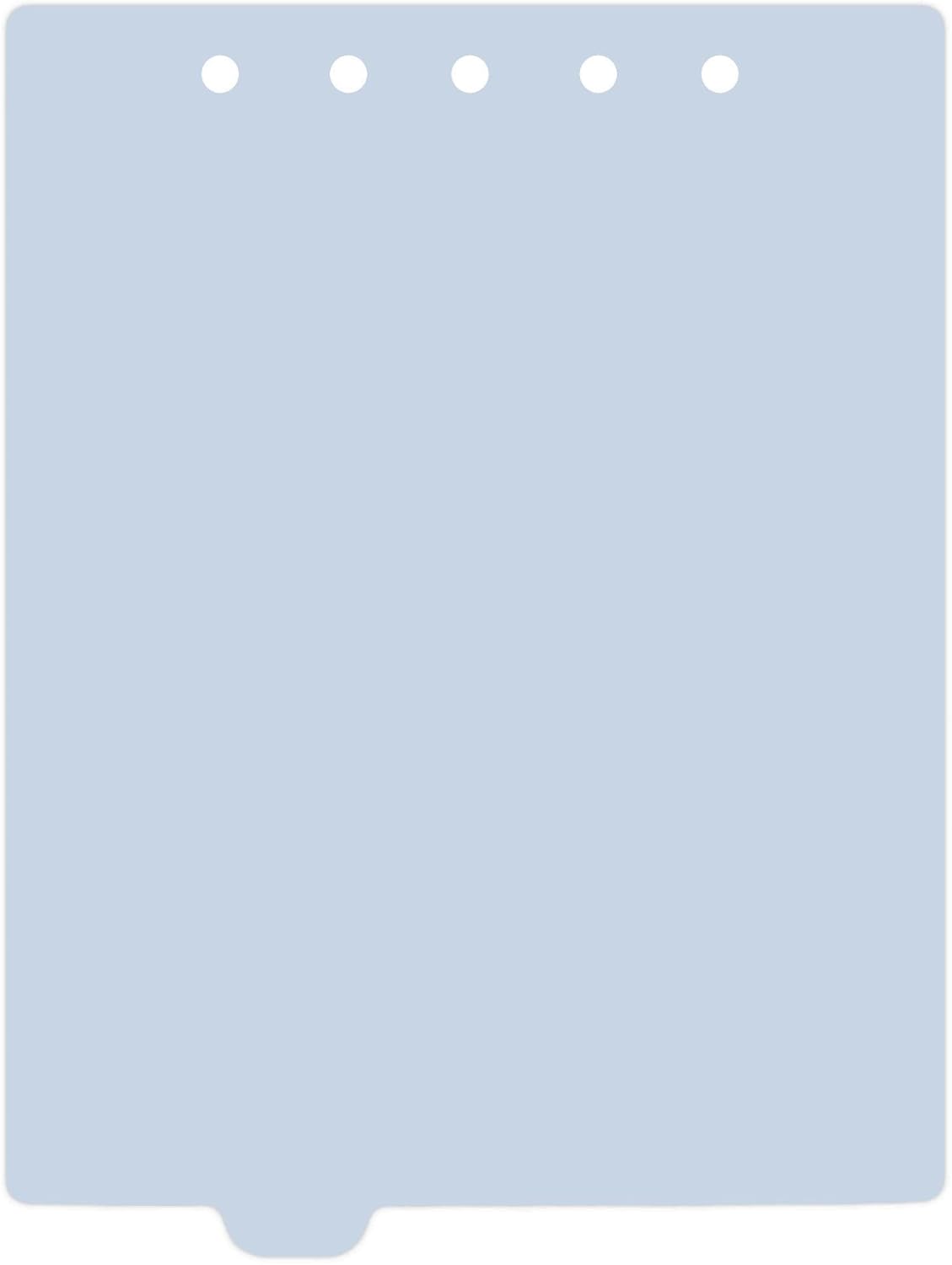 Carstens - Heavy Duty Plastic Ring Binder Dividers, Bottom Tab, 1/9 Cut, Tab 3 Position, US Letter, Pale Blue, Case of 50, (2619-12CS) - Ideal Medical Chart Dividers or Index Tabs for 3 Ring Binders