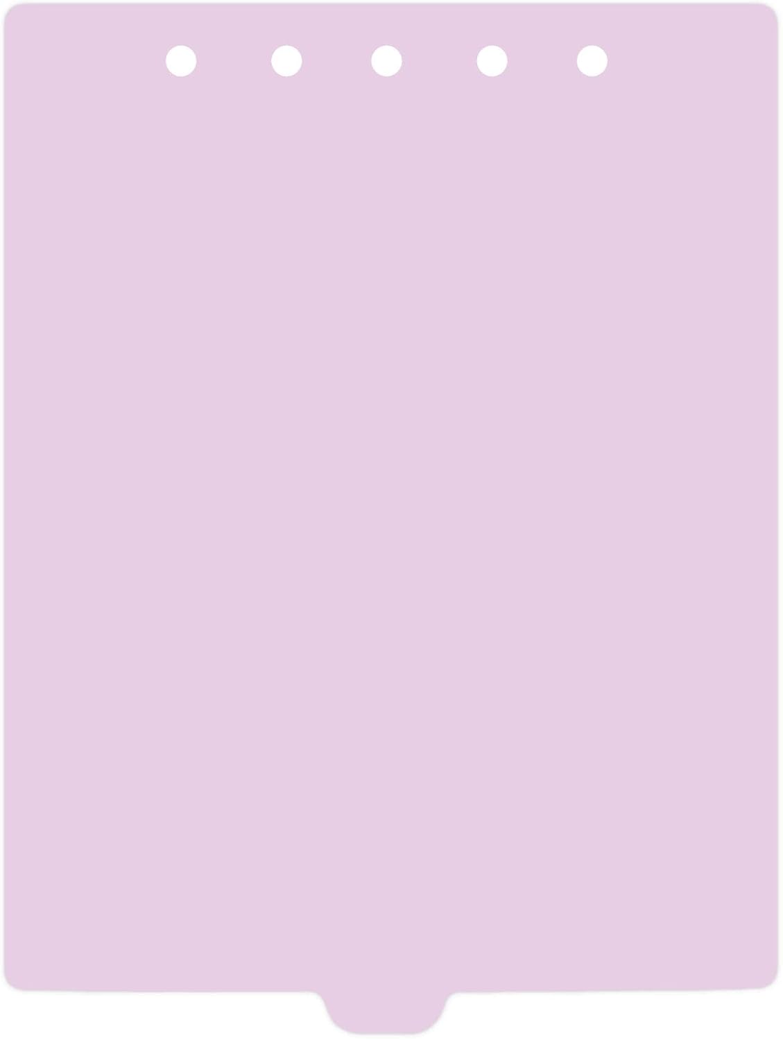 Carstens - Heavy Duty Plastic Ring Binder Dividers, Bottom Tab, 1/9 Cut, Tab 5 Position, US Letter, Lavender, Case of 50, (2619-14CS) - Ideal Medical Chart Dividers or Index Tabs for 3 Ring Binders