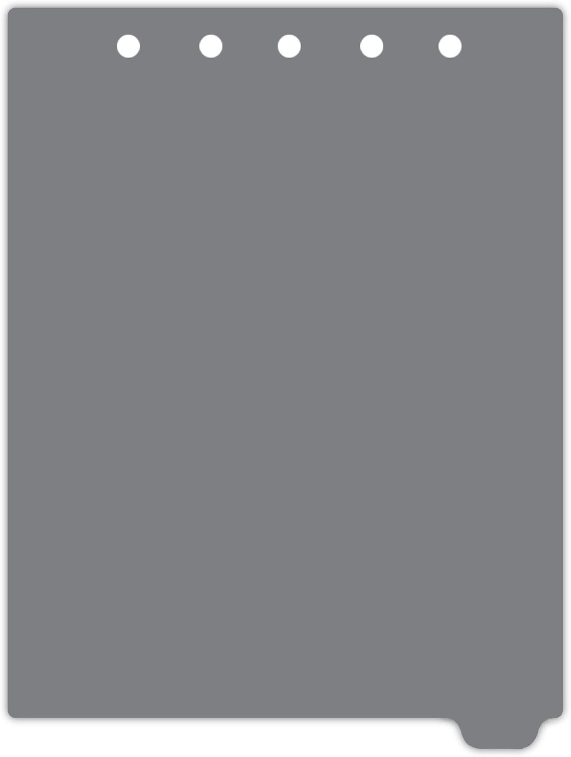 Carstens - Heavy Duty Plastic Ring Binder Dividers, Bottom Tab, 1/9 Cut, Tab 9 Position, US Letter, Gray, Case of 50, (2619-09CS) - Ideal Medical Chart Dividers or Index Tabs for 3 Ring Binders