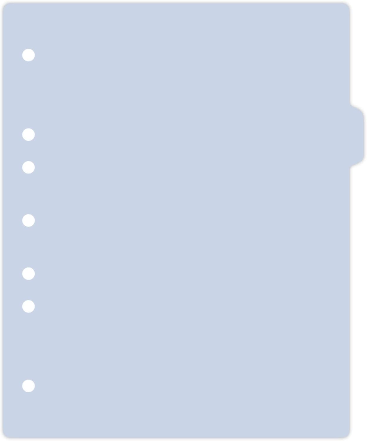 Carstens - Heavy Duty Plastic Ring Binder Dividers, Side Tab, 1/9 Cut, Tab 3 Position, US Letter, Pale Blue, Case of 50, (2618-12CS) - Ideal Medical Chart Dividers or Index Tabs for 3 Ring Binders