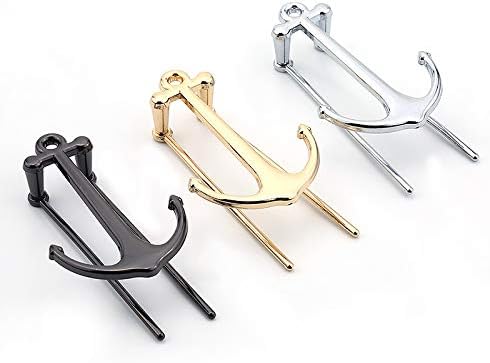 Creative Anchor Bookmark for Reading Hands Free Metal Bookmark Page Holder Book Holder Students Teachers Graduation Gifts School Office Supplies (Black)