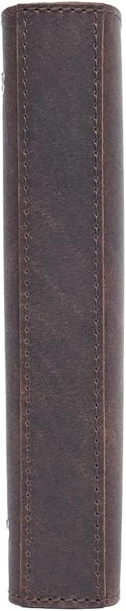 Fan&Ran 2025 Leather Planner 5.5"x8.5" with 3-Ring Leather Binder, 2025 Full Year Weekly & Monthly Pages, Interior Pockets, Refillable