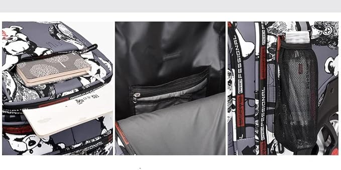 Rolling Backpack,Large Rolling Laptop Bag Briefcase Backpacks with Wheels for Women Adults Travel Trolley Office,Waterproof Wheeled Backpack(22inch, Grey)