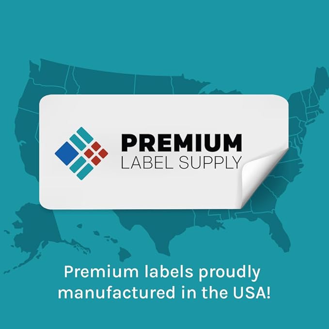 Premium Label Supply Glossy White Sticker Labels – 4" x 5" – (4 per Sheet) (Glossy White for Inkjet Only, 400 Labels)