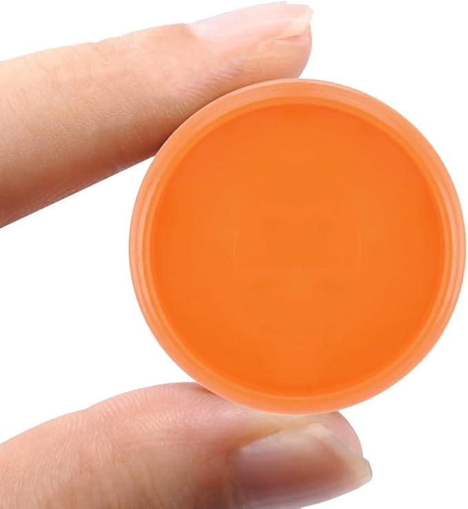 100PCS Discbound Notebook Accessories Expansion Planner Discs Binder Rings Loose-Leaf Plastic Book Binding Disc(Orange,1.25"(32 mm)