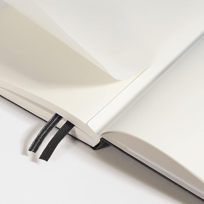 LEUCHTTURM1917 - Notebook Hardcover Pocket A6-187 Numbered Pages for Writing and Journaling (Black, Dotted)
