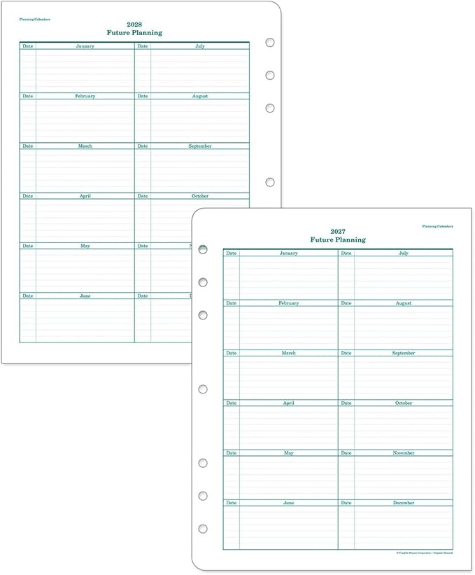 FranklinCovey - Original Two Page Per Day Ring-Bound Planner (Monarch, Jan 2025 - Dec 2025)