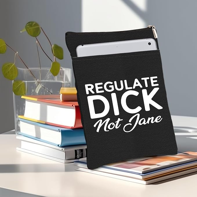 Book Themed Gifts Waterproof Book Sleeve Book Pouch Feminism Reproductive Rights Reading Gifts for Women Friend Book Covers for Paperbacks Book Accessories Book Protector with Zipper and Front Pocket