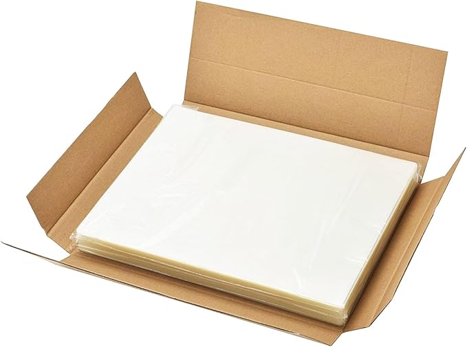 50 Pack Thermal Laminating Pouches, 9 x 11.5-Inches, 3 mil Thick, Clear Laminating Sheets