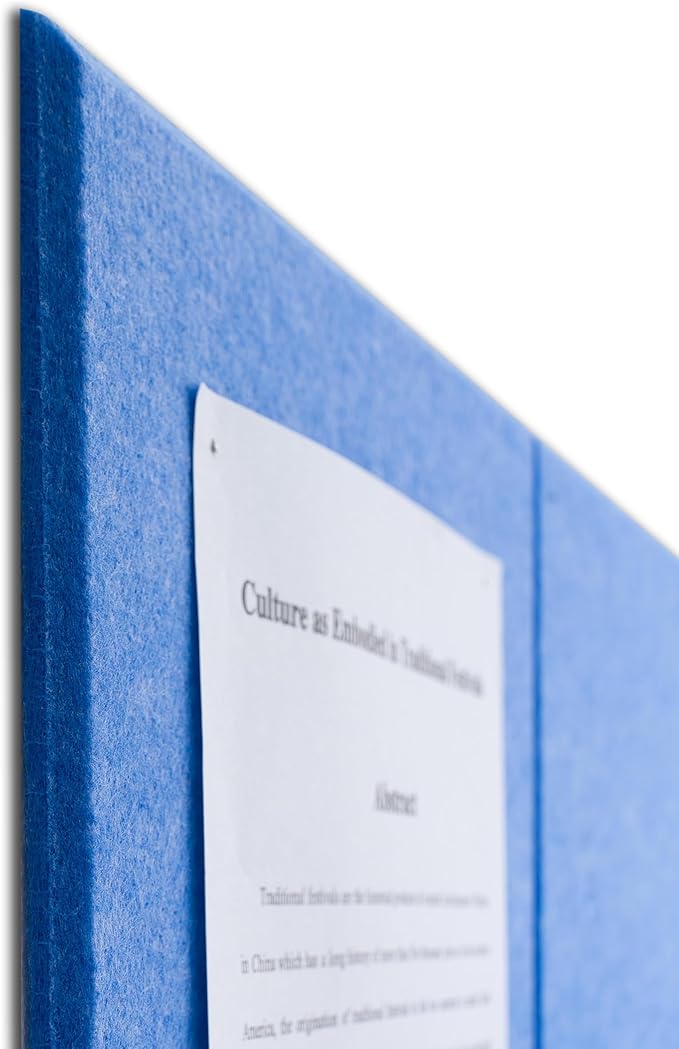 Large Felt Bulletin Board(48" x 36"),Cork Board Alternative,12 Pack Felt Wall Tiles with Safe Removable Adhesive Tabs,Notice Pin Board/Message Board/Vision Board for Office, School & Home