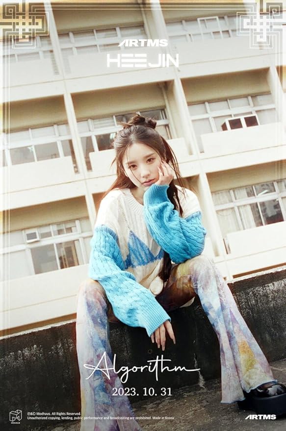 HEEJIN K 1st Mini Album CD+Booklet+Special class objekt+Sticker+Folded poster on pack+Clear photocard+Photo stand+Tracking Sealed (A Version)
