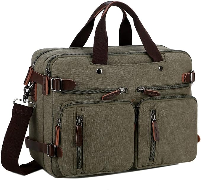 BAOSHA Convertible Briefcase Backpack 17 Inch Laptop Bag Case Business Briefcase HB-22