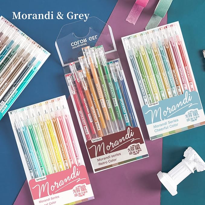 0.5mm Journal Colouring Pens, Assorted Rainbow Colors Pens Set of 9 for Adults Journal Coloring Calligraphy,Made for Everyday Writing, Journals,Drawing,Coloring Books (Highlights Color)