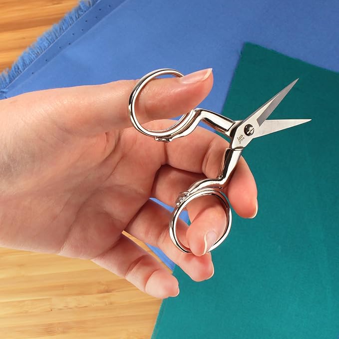 JubileeYarn Leg Shaped Cast Embroidery Craft Scissors - Silver - 3 Scissors