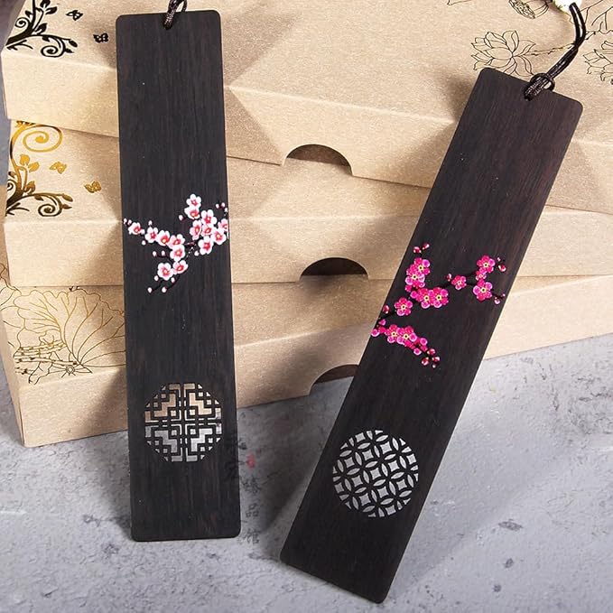 Wooden Bookmark Engraved Book Mark Vintage Style Best Unique Gifts Set for Book Lovers,Women,Men,Teacher,Birthday Present