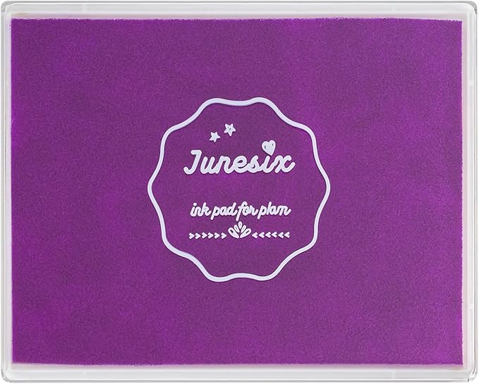 Ink Pad, 5x4'' Washable Stamp Ink Pad for Kids, Purple