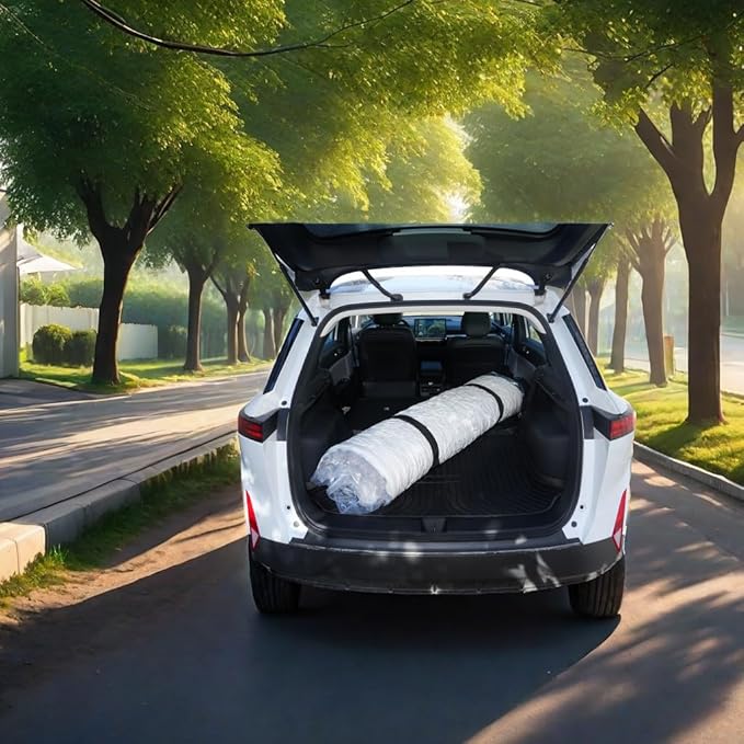 Vacuum Mattress Bag for moving, Vacuum Sealed Bags for Mattress Storage, Mattress Compression Bag for Easy Moving&Storage, Foam and Latex Mattress Vacuum Bag with Straps(QUEEN/FULL)