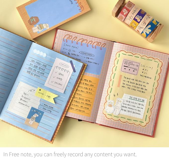 Monolike Hardcover Unmatched Friends Diary, 07. Vintage blue - Academic Planner Weekly & Monthly Planner