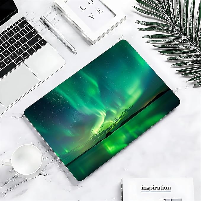 Compatible with MacBook 12 Inch A1534, Iceland Green Aurora Hard Plastic Shell Cover Case