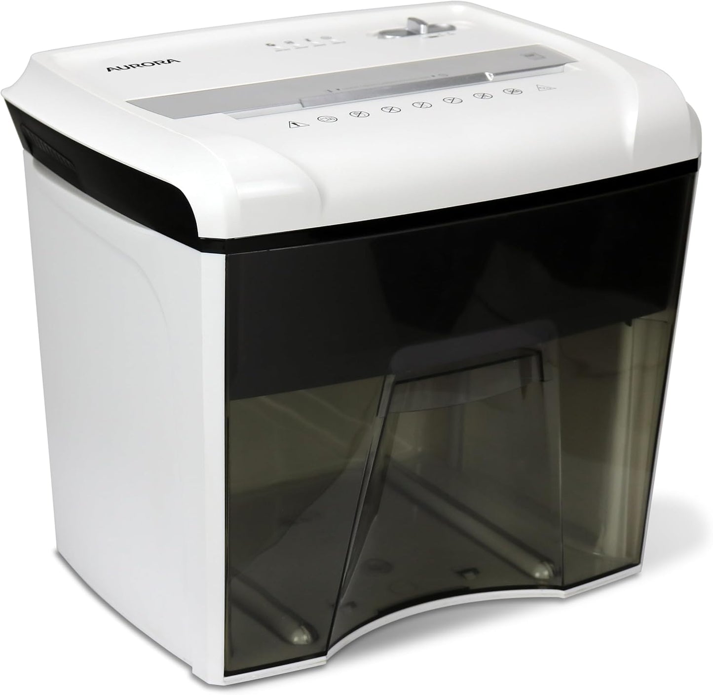 Aurora Desktop Style High-Security Anti-Jam 12-Sheet Micro-Cut Paper and CD/Credit Card/Junk Mail Shredder with 1.8 Gallon Pullout Basket/Security Level P-4