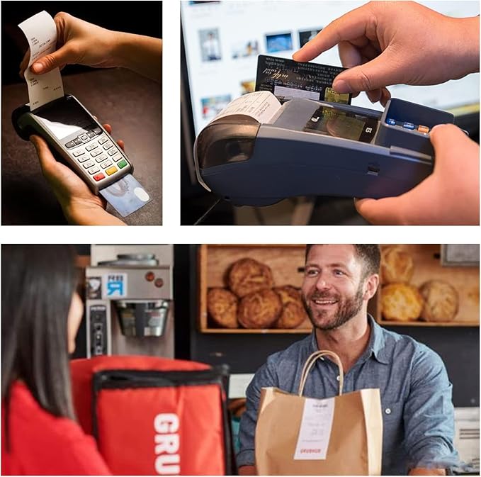 Immuson 2 1/4 x 50 Thermal Paper Receipt Rolls 2.25 x 50 ft Receipt Paper POS Cash Register Fits Credit Card Terminals Verifone (1000 Rolls)