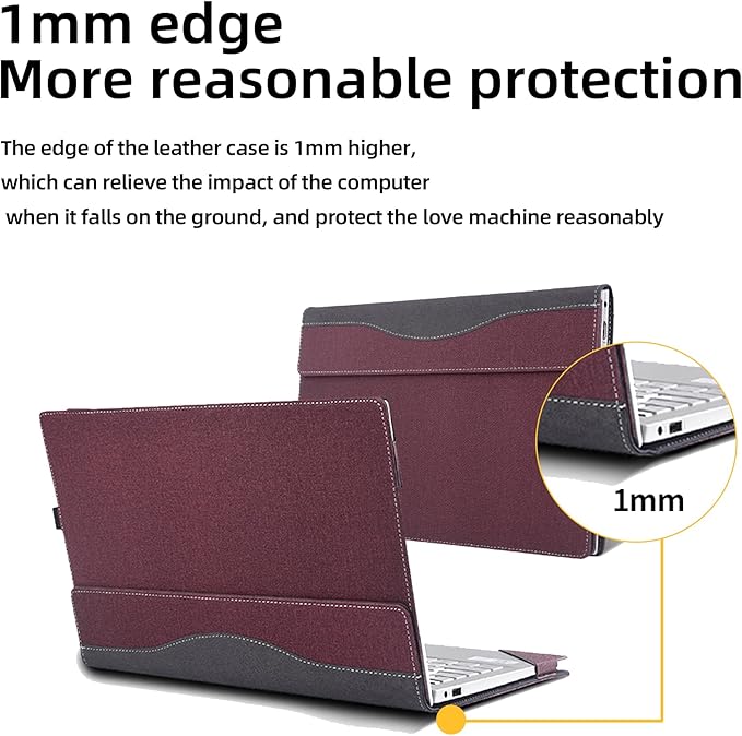 Laptop Case for Lenovo Flex 7 14IAU7 14IRU8 | Slim 7 14IAP7 14IRP8 |IdeaPad Flex 5 14IAU7|IdeaPad Flex 5i 14 2-in-1 Laptop Detachable Laptop Protective Cover Shell (Wine red)