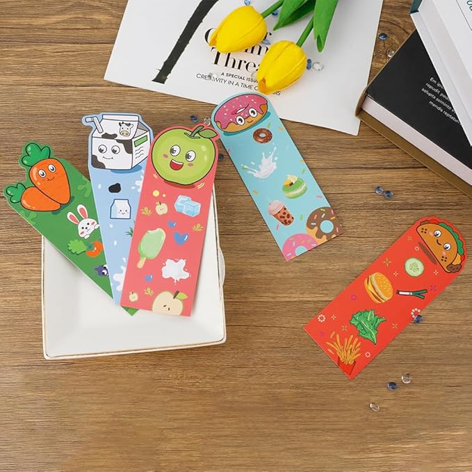 Bookmarks, 72 Pcs Bookmarks for Kids, Book Marks for Reading Kids, Cute Bookmarks, Book Markers, Kids Bookmarks, Bookmarks for Book Lovers, Bulk Bookmarks, Bookmarks for Girls, Classroom Rewards