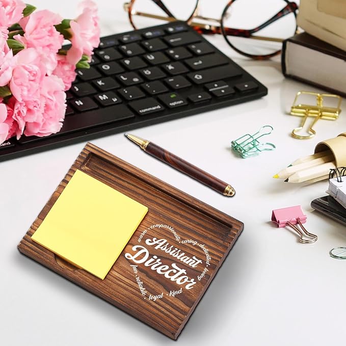 Assistant Director Sticky Note Holder, Thank You Gift for Director Coworker Teacher Assistant, Assistant Director Appreciation Gift Desk Self-Stick Note Pad Holders TZP43