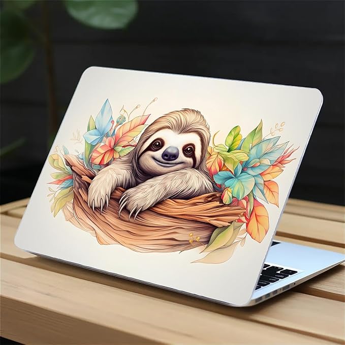 Compatible with 14.2 Inch MacBook Pro A2442/A2779, Cute Sloth Hard Plastic Shell Cover Case