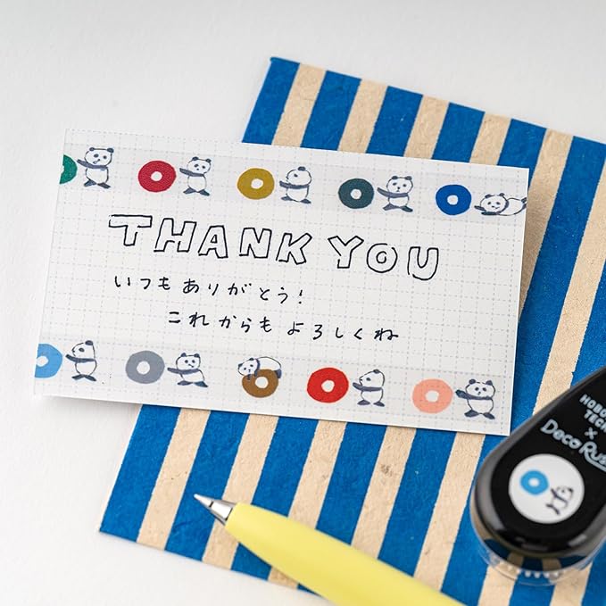 Hobonichi Techo Accessories Plus x Hobonichi: Deco Rush - Love it (Panda) by Jin Kitamura