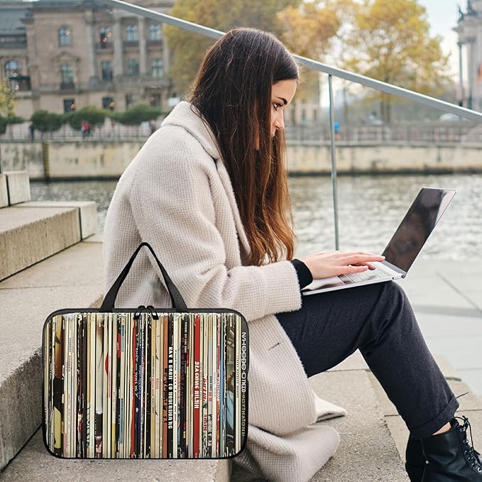 Laptop Sleeve Case Bag 15 inch, Books Slim Carrying Case Durable Handbag Travel Laptop Bag for 15 inch MacBook Air M3/M2/15 Pro/Surface Laptop 7/6/5/4/3/ Dell XPS 15 Plus