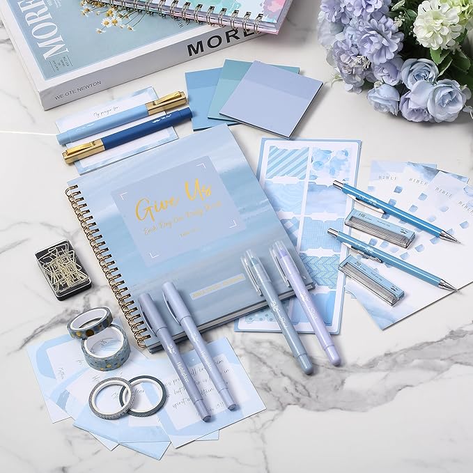 Mr. Pen- Bible Journaling Kit for Women, Ocean Breeze, Bible Highlighters and Pens No Bleed, Bible Journaling Supplies, Bible Study Kit, Easter Gift