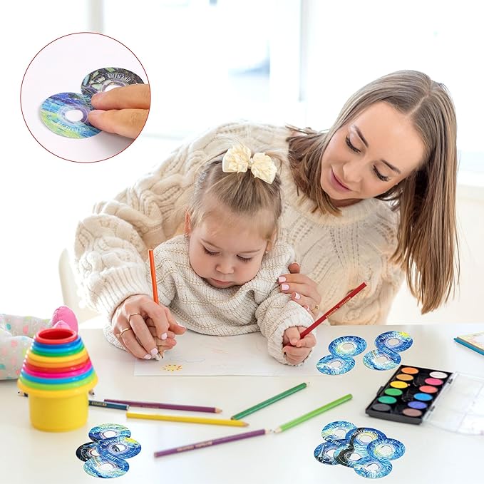 36Pcs Calm Strips for Anxiety Sensory Calm Strips Anti Stress Anxiety Relief Items Tactile Textured for Breathing Exercise Fidget Strips for Kids Teens Adults Home Classroom Supplies (Galaxy)