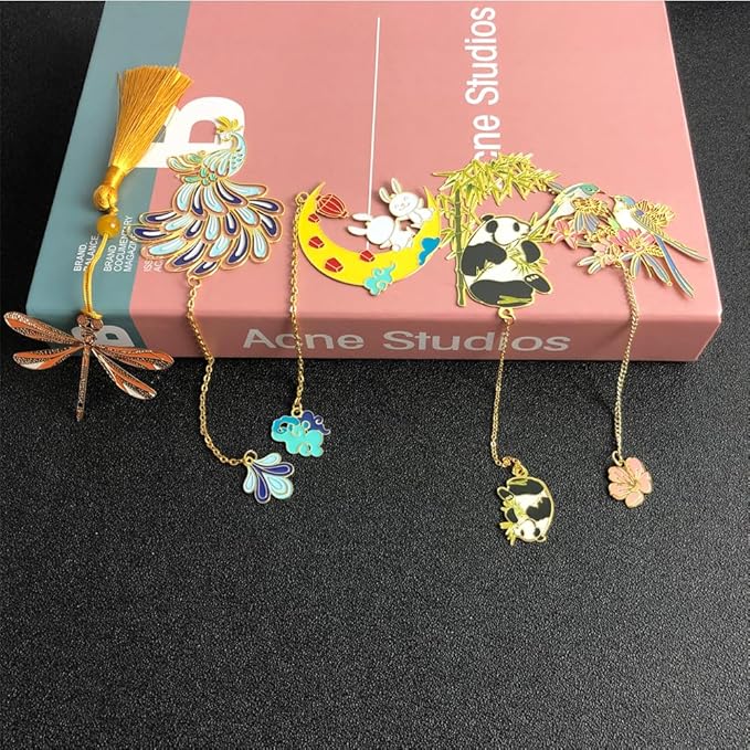Bookmarks for Book Lovers Book Marks for Reading Women Birthday Graduation Christmas Gifts for Her Cute Metal Bookmark Book Markers Stocking Stuffers for Teens (Bird)