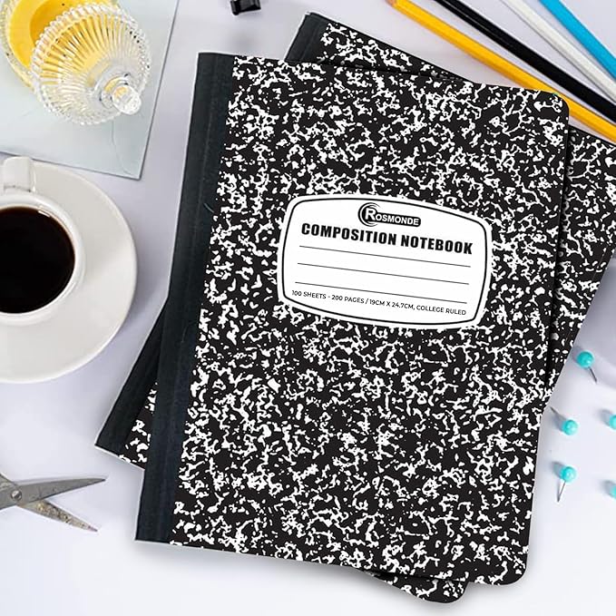 1000 Pack (Pallet) Composition Notebooks Bulk, College Ruled, Pallet of Notebooks, 200 Pages (100 Sheets), 9-3/4 x 7-1/2, Bulk Notebooks for School, College & Office, 4-7 Days Transit