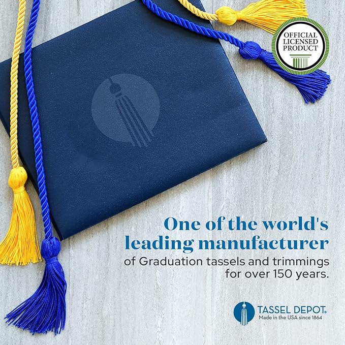 Tassel Depot Graduation Honor Cord - Maroon/White - Every School Color Available - Made in USA