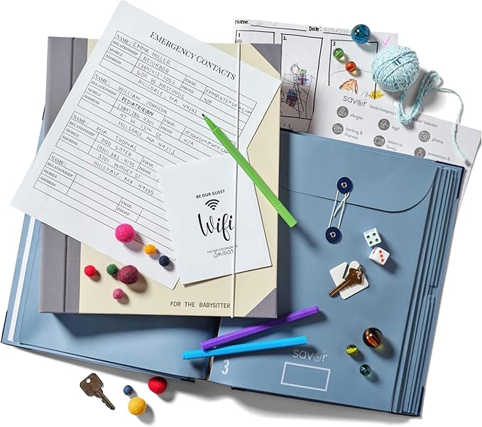 Savor | 2025 Updated Edition The Folio™ Document Organizer|Custom Dyed Cloth Bound Expanding File Folder for Important Papers, Emergency Binder,Birth Certificates,Social Security Cards, and Passports