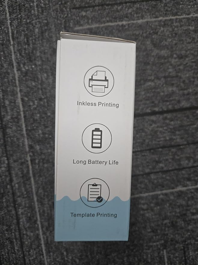 Mini Sticker Printer Building Block Bluetooth Smart Pocket Inkless Thermal Printer with 10 Rolls Paper,Colored Pen&Sticker for iOS&Android,Portable Receipt Printer for Photo Journal Notes Memo