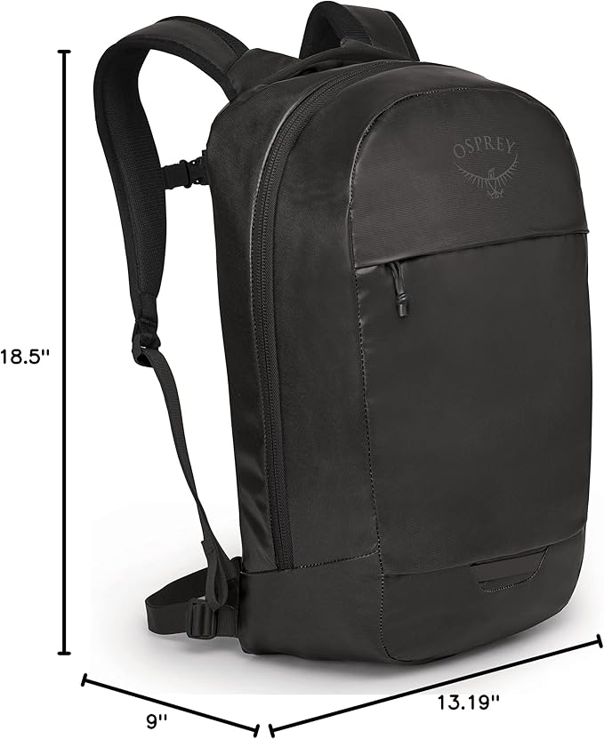 Osprey Transporter Panel Loader Commuter Backpack, Black