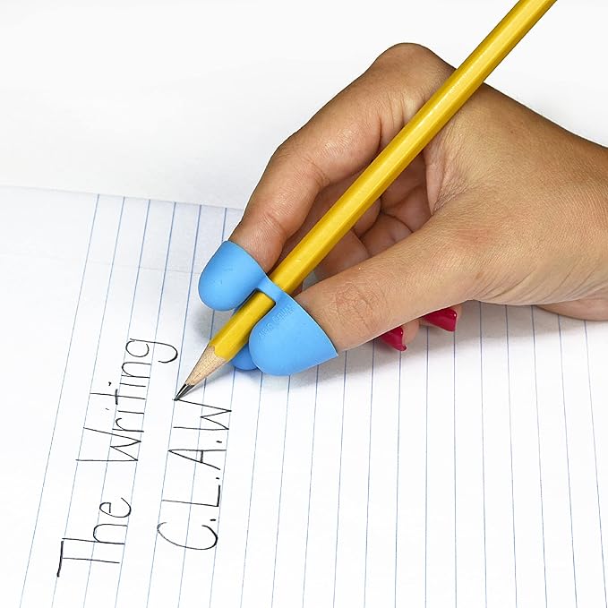 The Pencil Grip Writing CLAW for Pencils and Utensils, Medium Size, 6 Count Blue/Red (TPG-21206)