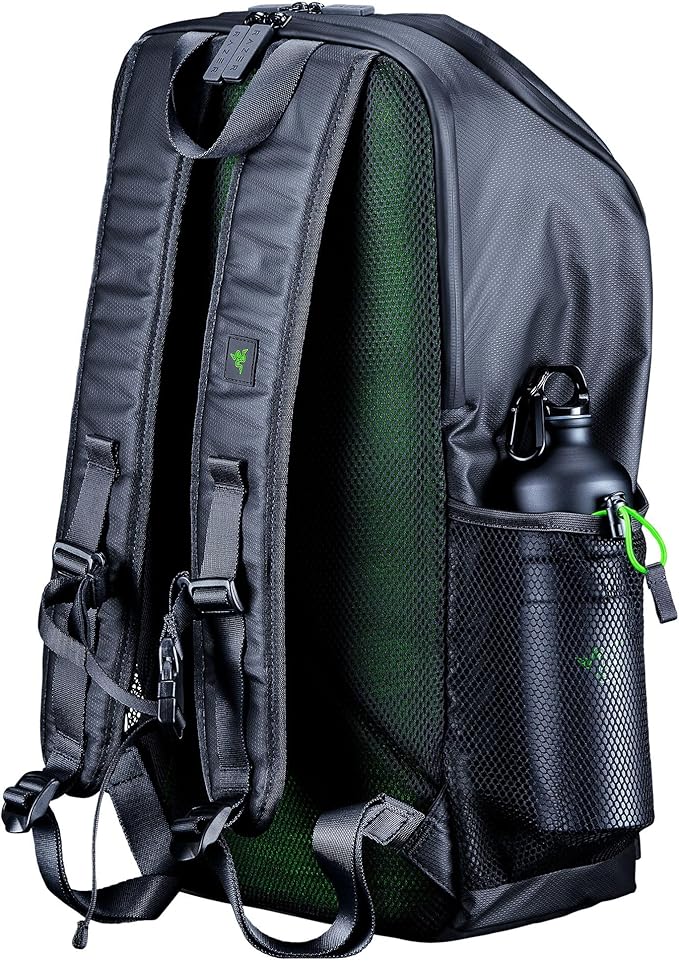 Razer Scout 16" Gaming Laptop Backpack: Lightweight Travel Carry On Computer Bag - Water Resistant - Fits 16 inch Notebook - Black