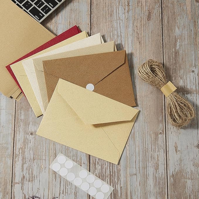 20 Pcs White Envelopes 4 x 6,A6 Envelopes, Card Envelopes, White Paper Envelopes, Invitation Envelopes, Postcard Envelopes(Ivory White)