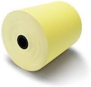 (32 Rolls) 3 1/8 x 180 Yellow Thermal Paper Receipt Rolls (55GSM Paper Thickness) fits all Clover POS Cash Register Printers, Blue Thermal Paper from BuyRegisterRolls