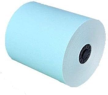 (96 Rolls) 3 1/8 x 180 Blue Thermal Paper Receipt Rolls (55 GSM Paper Thickness) fits all Clover POS Cash Register Printers, Blue Thermal Paper from BuyRegisterRolls