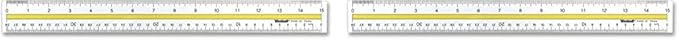Acrylic Data Highlight Reading Ruler with Tinted Guide, 15" Clear