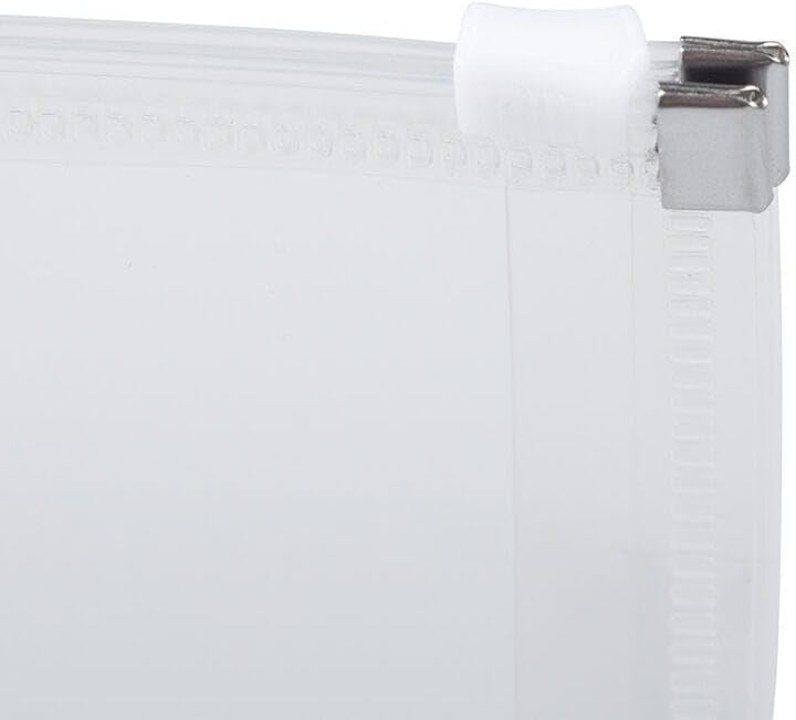 JAM PAPER Plastic Envelopes with Zip Closure - #10 Booklet Wallet - 5 x 10 - Clear - 3/pack