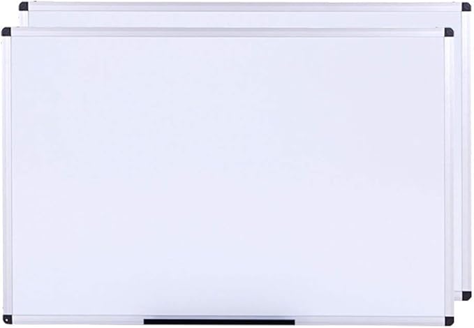 VIZ-PRO Magnetic Dry Erase Board, 72 X 40 Inches, Pack of 2, Silver Aluminium Frame