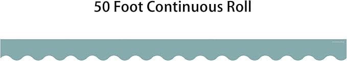 Teacher Created Resources Calming Blue Scalloped Rolled Border Trim (TCR8907)