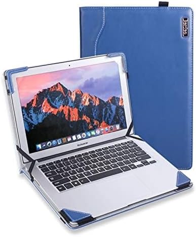 Laptop Case Cover Compatible with Dell Inspiron 14 5402 5405 5408 5409 5410 5490 5498 5401 14 inch Notebook Sleeve PU Leather Stand Hard Protective Skin