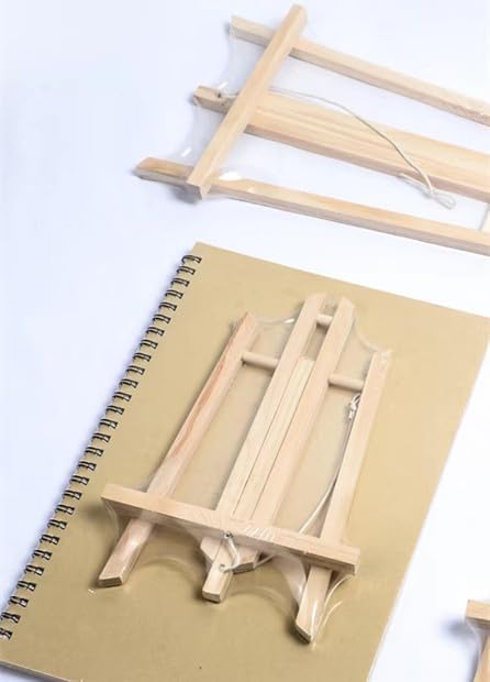 8PCS 17 Inch Desktop Easel, Party Easel, Wooden Easel - Versatile Tabletop Art Display Stand for Creative Projects and Events